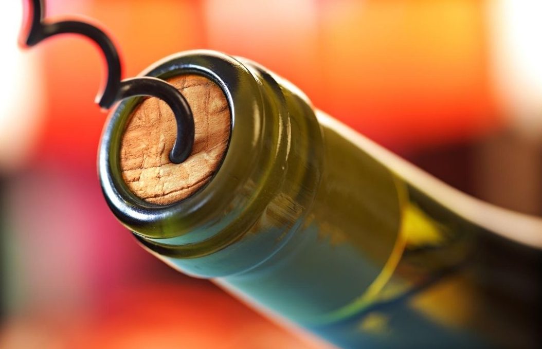 Saca corchos botella vino